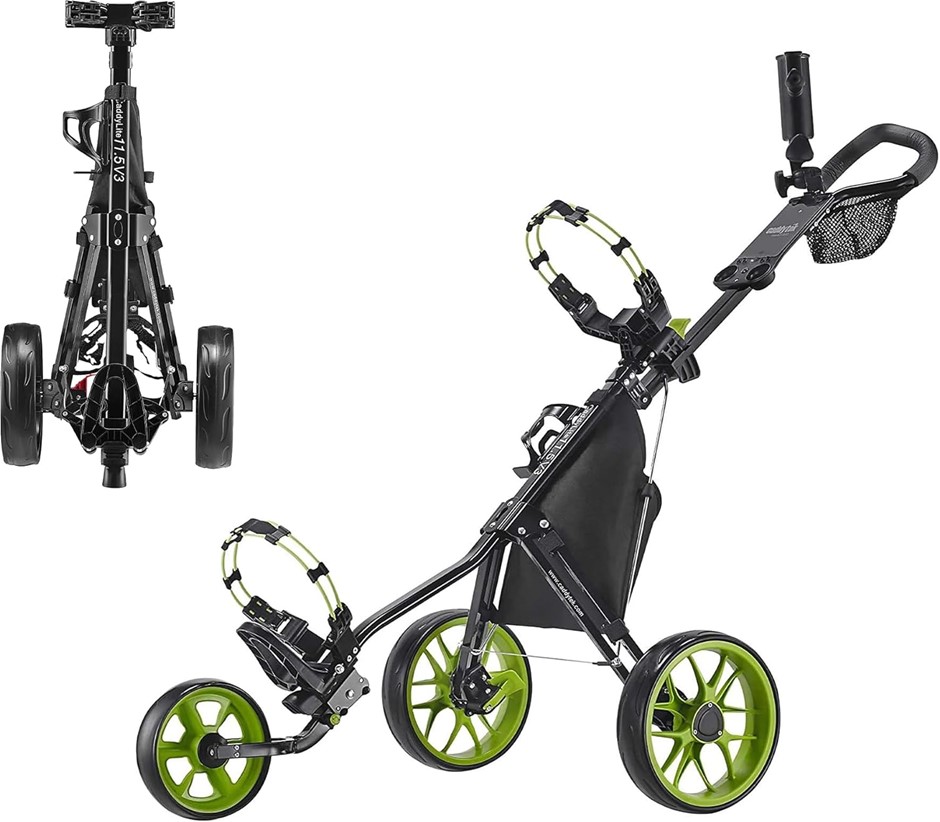 CADDYTEK CaddyLite 11.5 V3 3 Wheel Golf Push Cart - Superlite Deluxe, Light