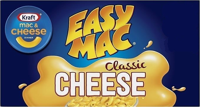 40 x KRAFT Easy Mac Classic Cheese Flavour, 70g Each.