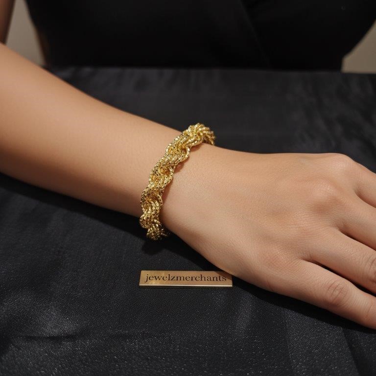 18K/Italy Gold Filled Bracelet -(stamped 18K/Italy)-Warranty Quality