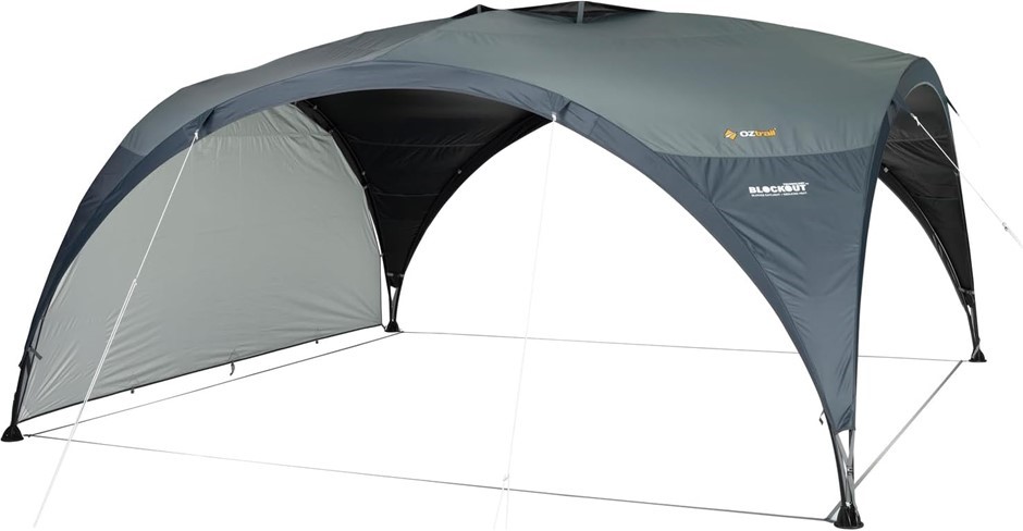 OZTRAIL Blockout Shade Dome with Sunwall, 4.2 Meter Size.