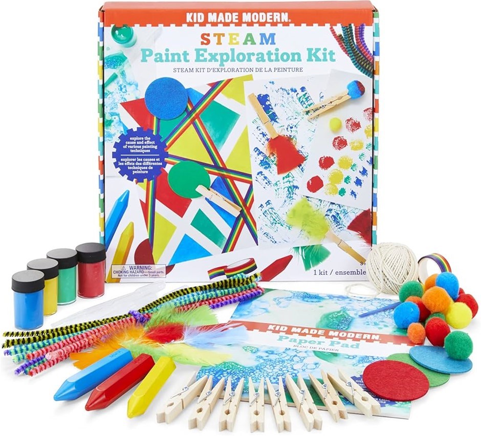 2 x KID MADE MODERN Paint Exploration Steam Craft Kit.