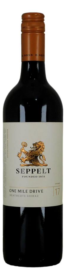 Seppelt One Mile Drive Shiraz  2017 (1x 750mL), AUS.
