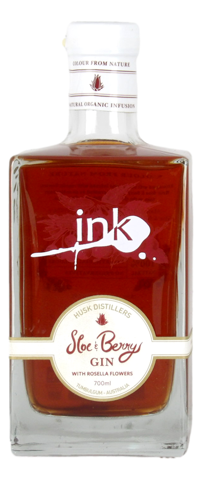 Husk Distillers Ink Sloe & Berry Gin (1x 700mL) AUS