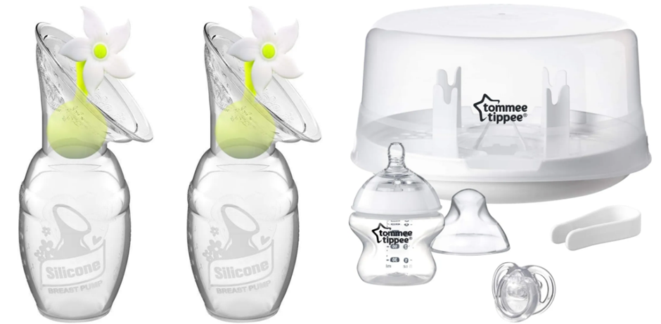 BUNDLE OF TOMMEE TIPPEE Microwave Steam Steriliser, White X 2x HAAKAA Gener