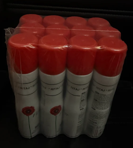 12x Ritaj perfumed body spray women - flowers - 75 ml