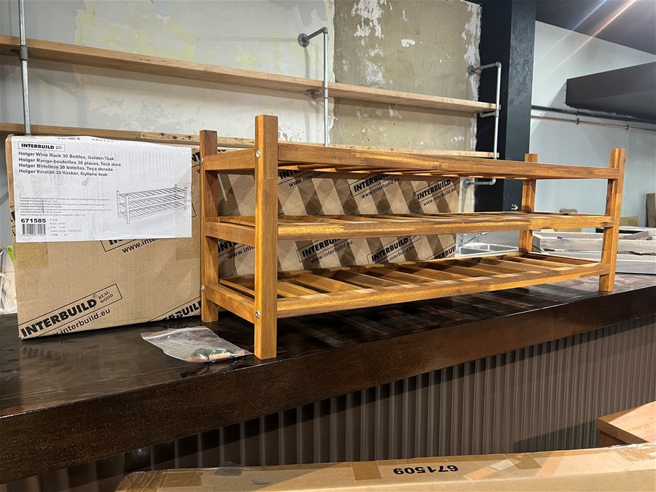 Interbuild Holger Wine Rack 30 Bottle Holder