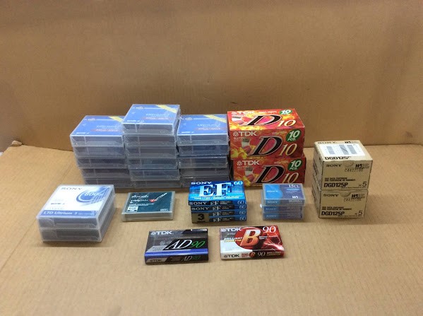AD 90 TDK D10&Dell LTO Ultrium 2&Sony DGD125 Audio Cassette Tapes/Cartridge