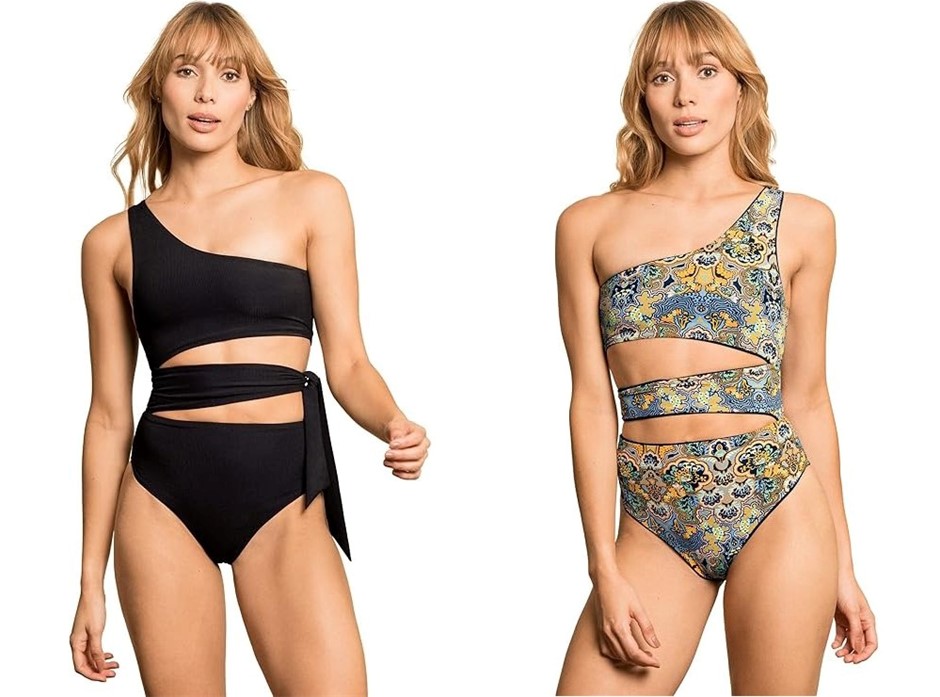 MAAJI Women's Reversible Classic One Piece Swimsuit, Black, Large US. RRP: