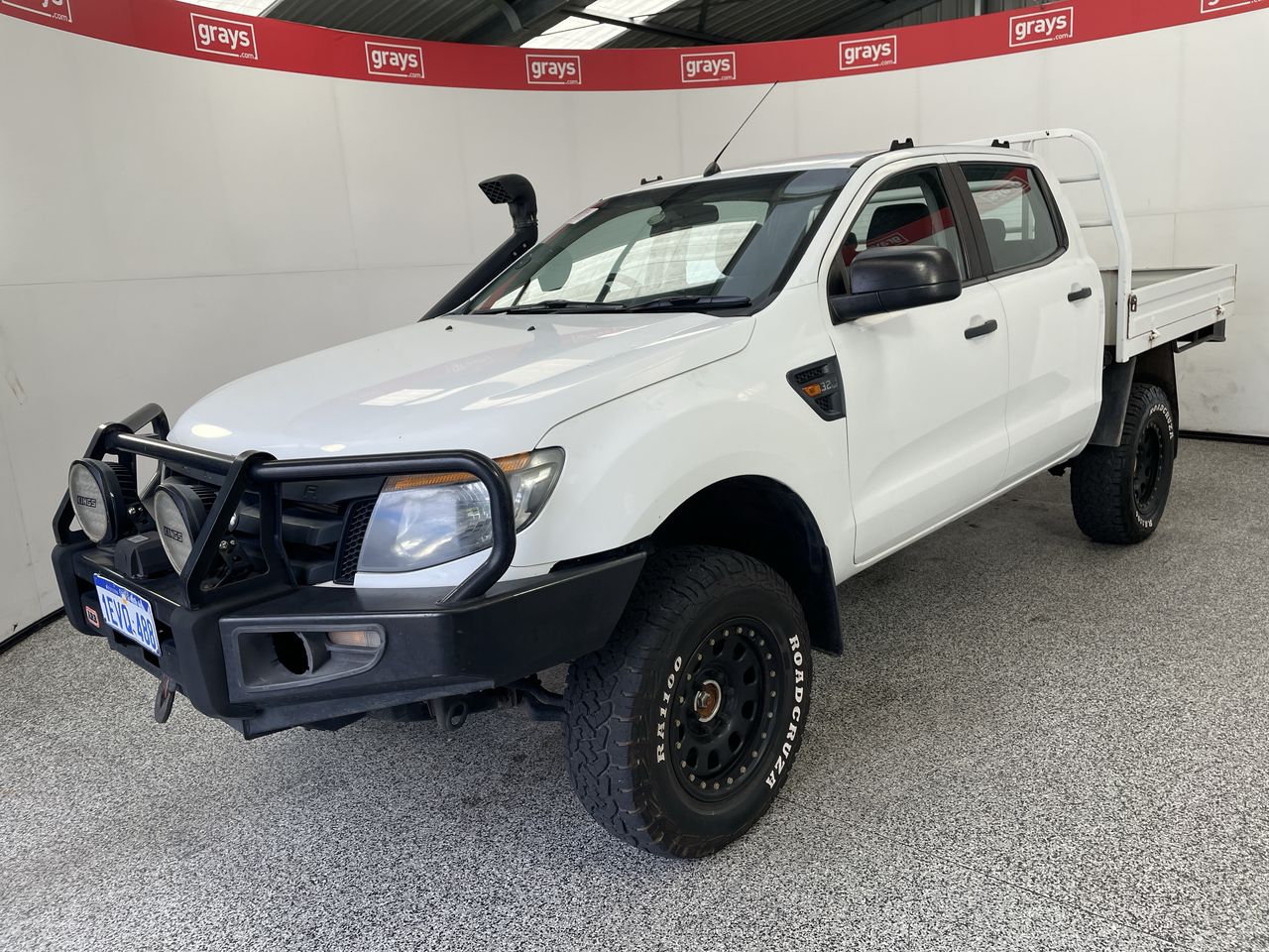 2014 Ford Ranger XL 4X4 PX Turbo Diesel Manual Crew Cab Chassis Auction ...