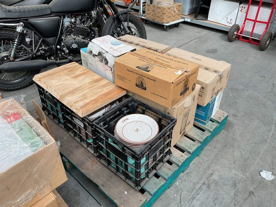 Pallet of hospitality hardware
