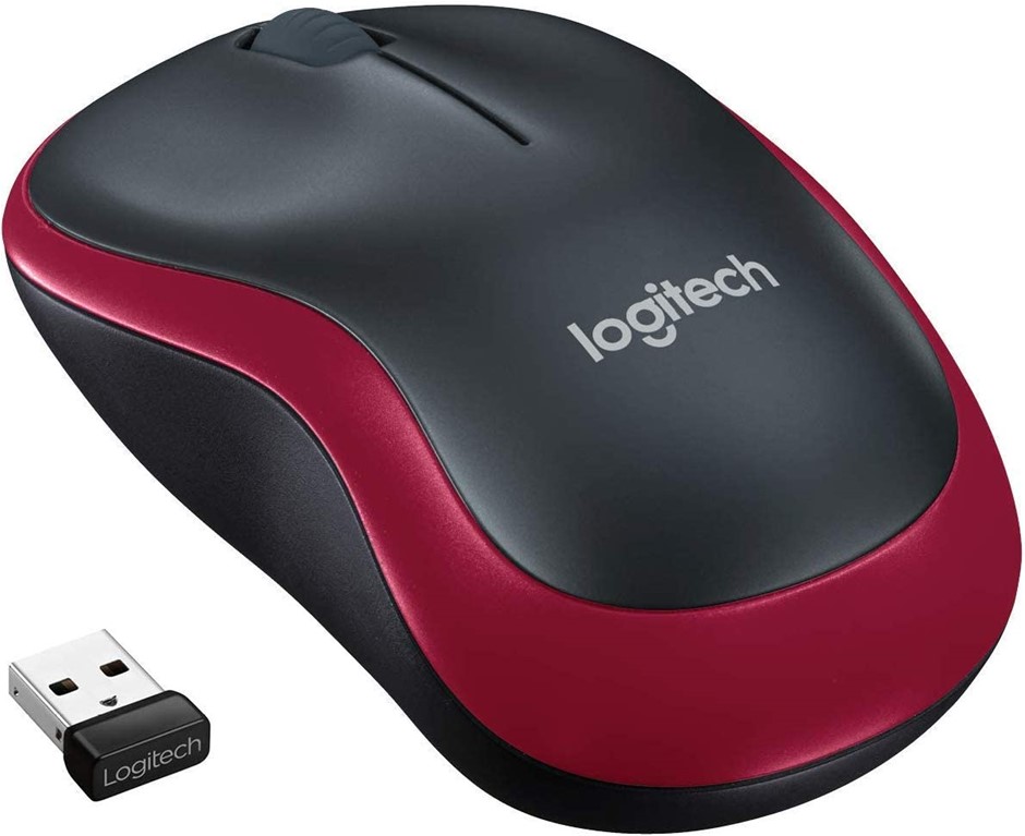LOGITECH M185 Wireless Mouse, 2.4GHz w/ USB Mini Receiver, 12-Month Battery