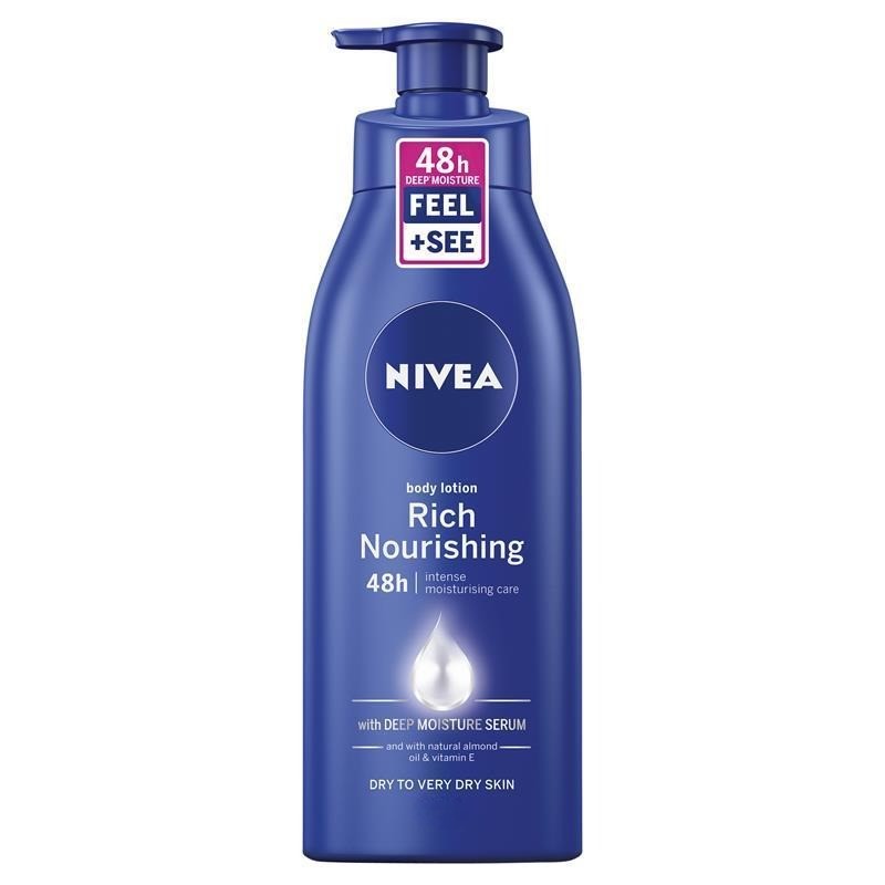 5 x NIVEA Rich Nourishing Body Lotion, 625ml.