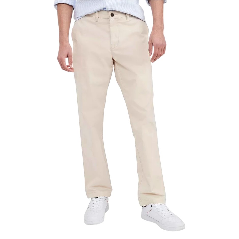 TOMMY HILFIGER Men's Flex Straight Chino Pant, Size 34, Cotton, Sand Khaki