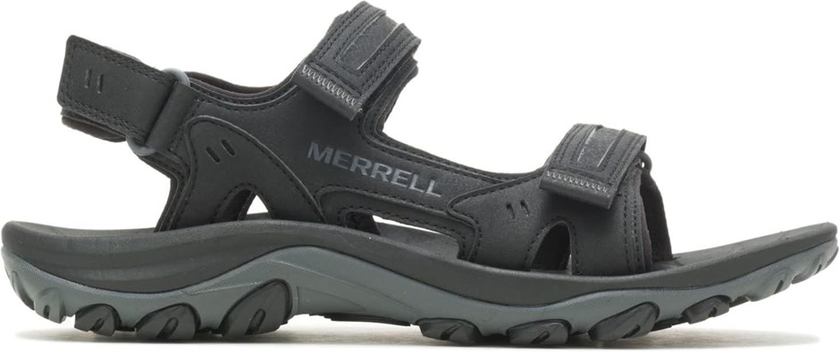 MERRELL Men's Huntington Sport Convert Sandals, Size US10 / EU43, Black, J0
