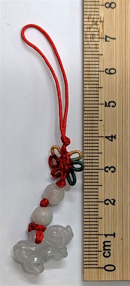 Chinese Year Of The Pig Burma Jade Jadite Charm