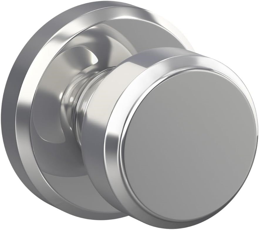 SCHLAGE F10 BWE 625 GSN Greyson Collection Bowery Passage Lock Knob, Bright