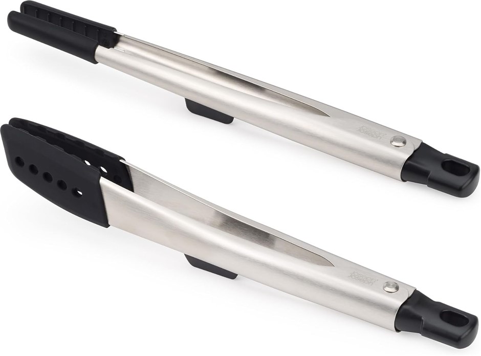 JOSEPH JOSEPH 2 Piece Elevate Fusion Cooking Tongs Set Silicone Stainless S