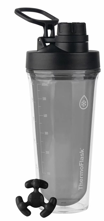 THERMOFLASK Tritan Shaker Spout Lid With Agitator 710ml, Black