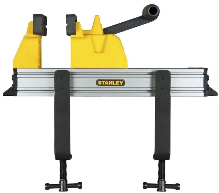 2 x STANLEY Quick Close Vices. 80mm Throat Depth, 110mm Clmaping Capacity,