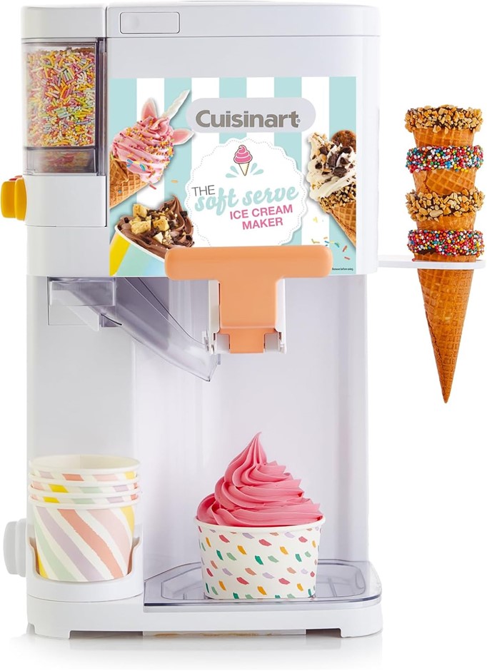 Cuisinart The Soft Serve 1.5 L Soft-Serve & Sundae Machine, Frozen Dessert