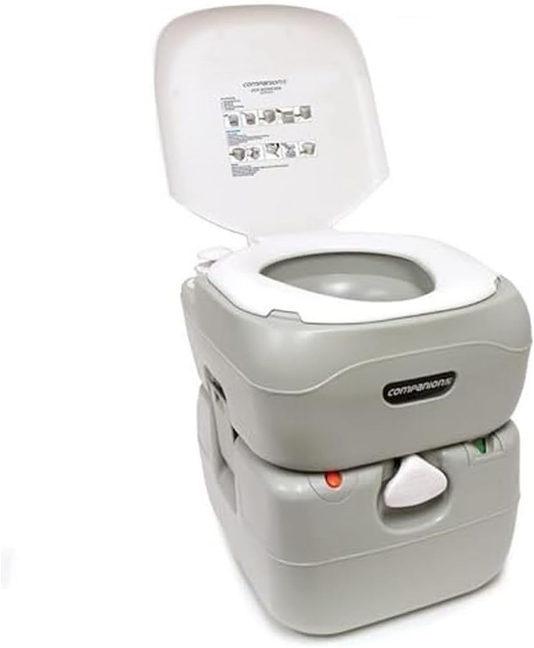 OZtrail Companion Streamline Portable Toilet, 22 Litre Tank Capacity