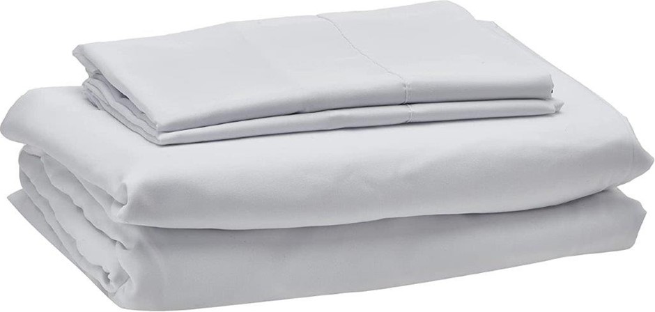 DREAMFIELDS 2000TC Cooling Bamboo Sheet Set, Queen, Silver. NB: Opened But