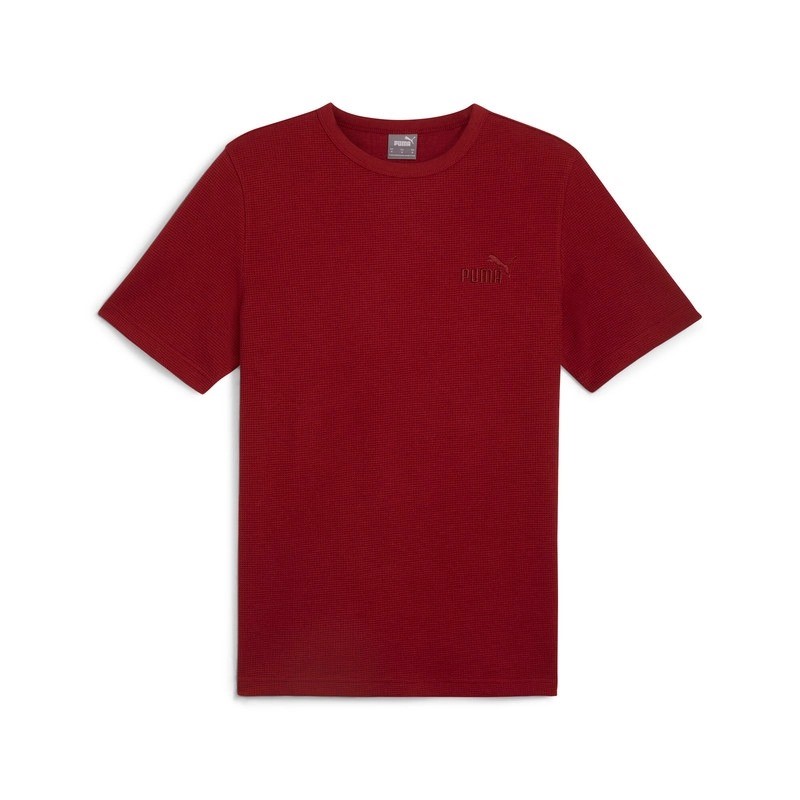 PUMA ESS Elevated Waffle Tee, Size XL, Intense Red (13), 211809. Buyers No
