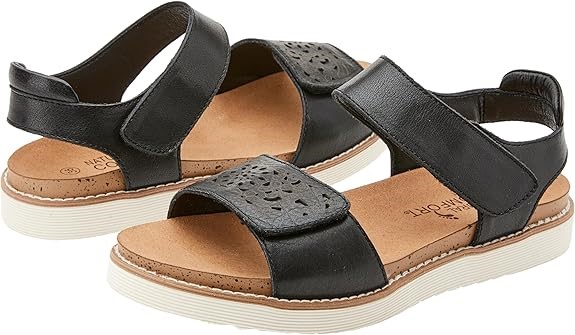NATURAL COMFORT Women's Lucinda Sandal, Black, Size EU37 (G01982). Buyers