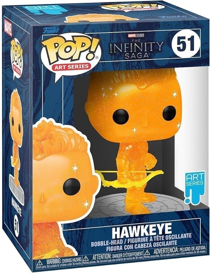 FUNKO POP! Artist Series MARVEL The Infinity Saga Hawkeye, 51, Orange Bobbl