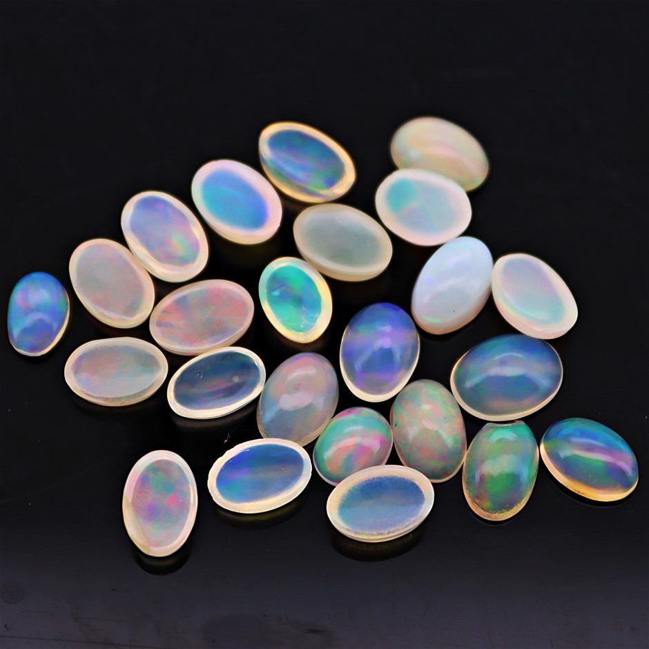 7.21 Carats White Color-Play Opal Parcel