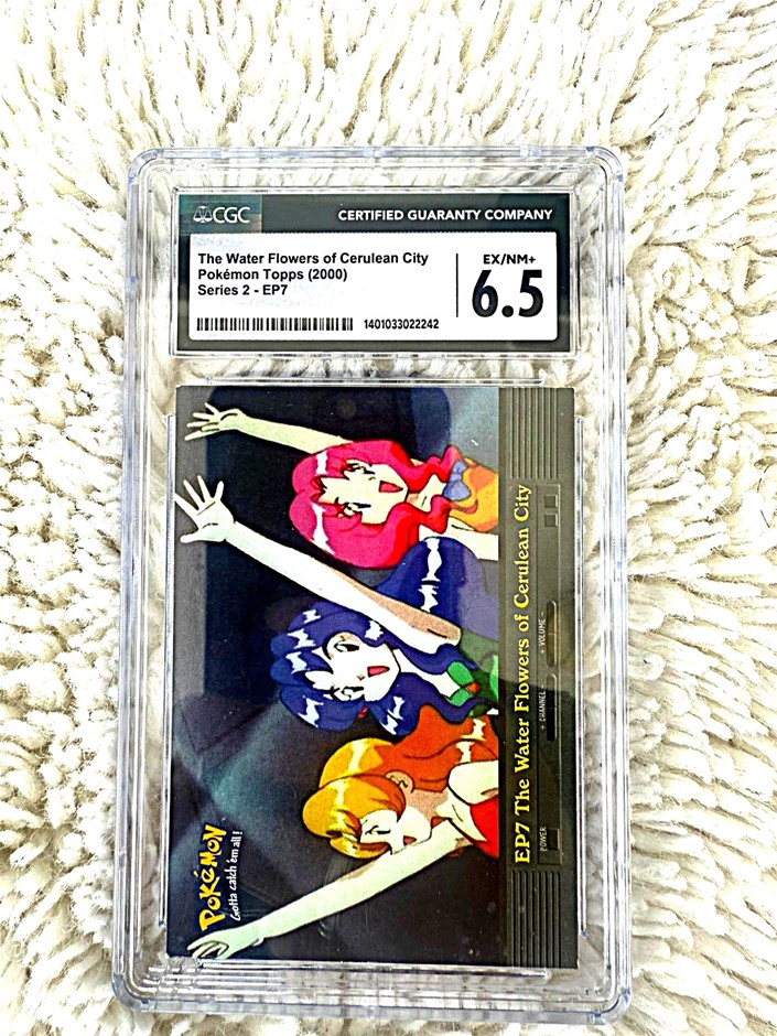 2000 Pokémon Topps Series 2 EP7 Water Flowers of Cerulean City CGC 6.5