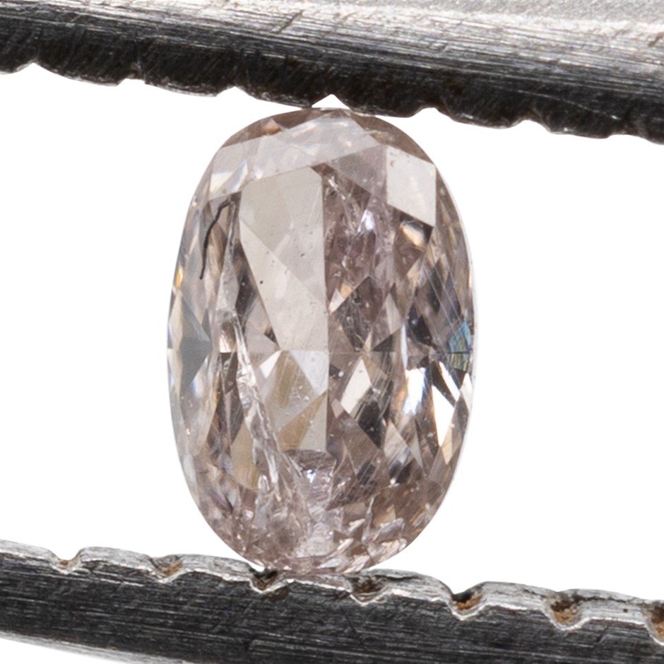 0.05ct Natural Untreated Champagne Pink Diamond