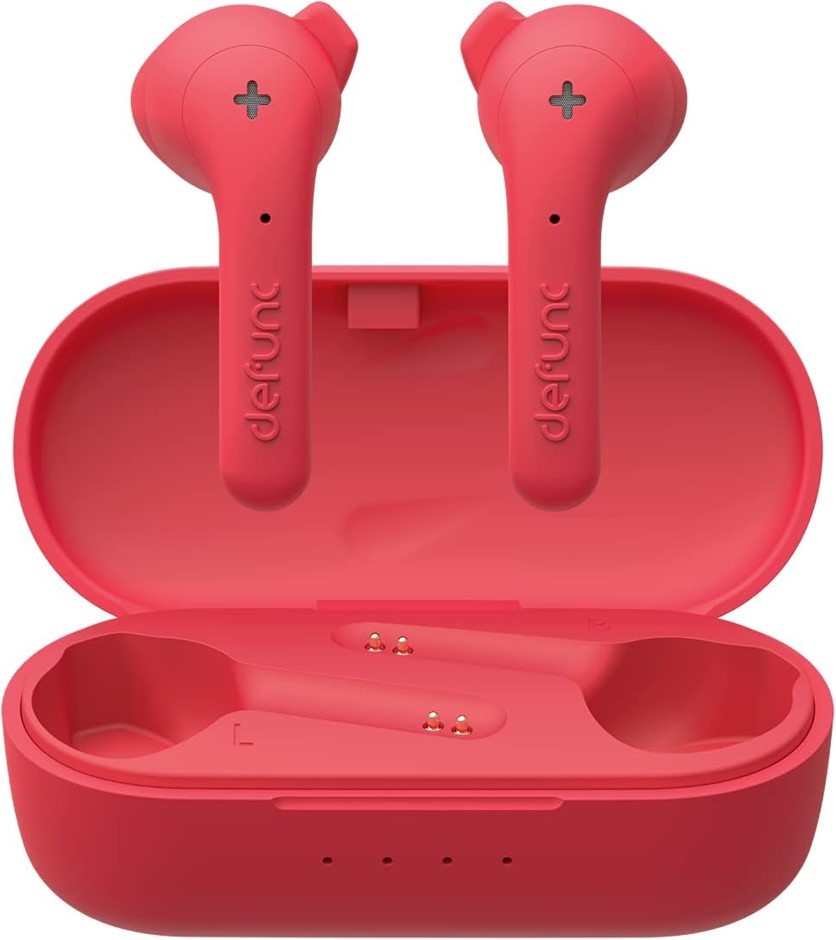 DEFUNC True Music Wireless Bluetooth Earbuds, Red. Buyers Note - Discount