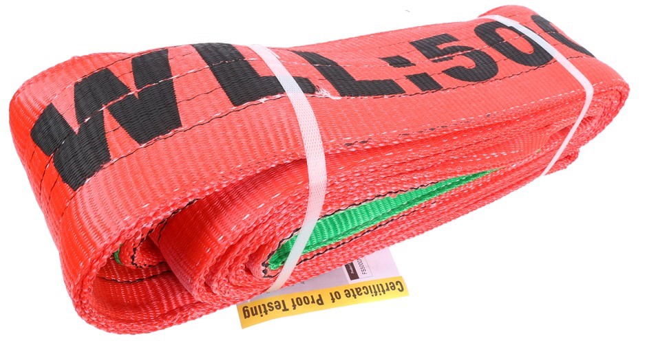 Flat Webb Lifting Sling, WLL 5000kg x 5M (With Test Cert).