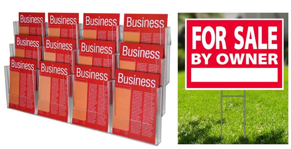 BUNDLE of 2 items: ESSELTE A4 Brochure Holder Wall System (3-Tier, 12-Compa