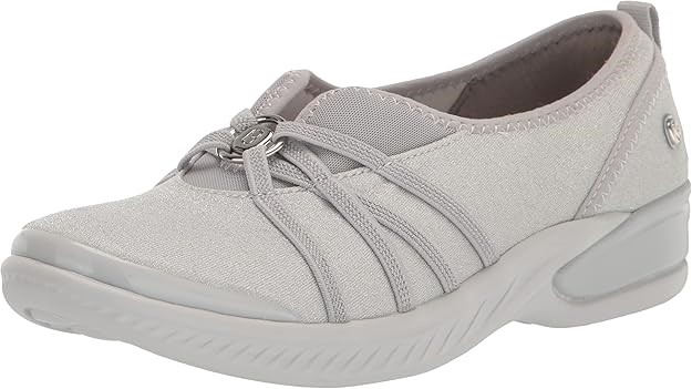 LifeStride Women's Niche Loafer Silver Shimmer Fabric, size 7.5. Brand New,