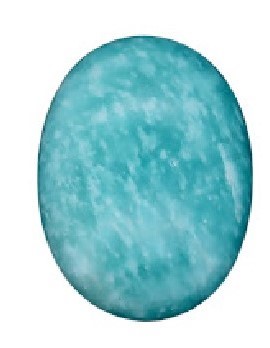 25.35 carat natural amazonite blue green from Brazil USD Val: 2,408.25