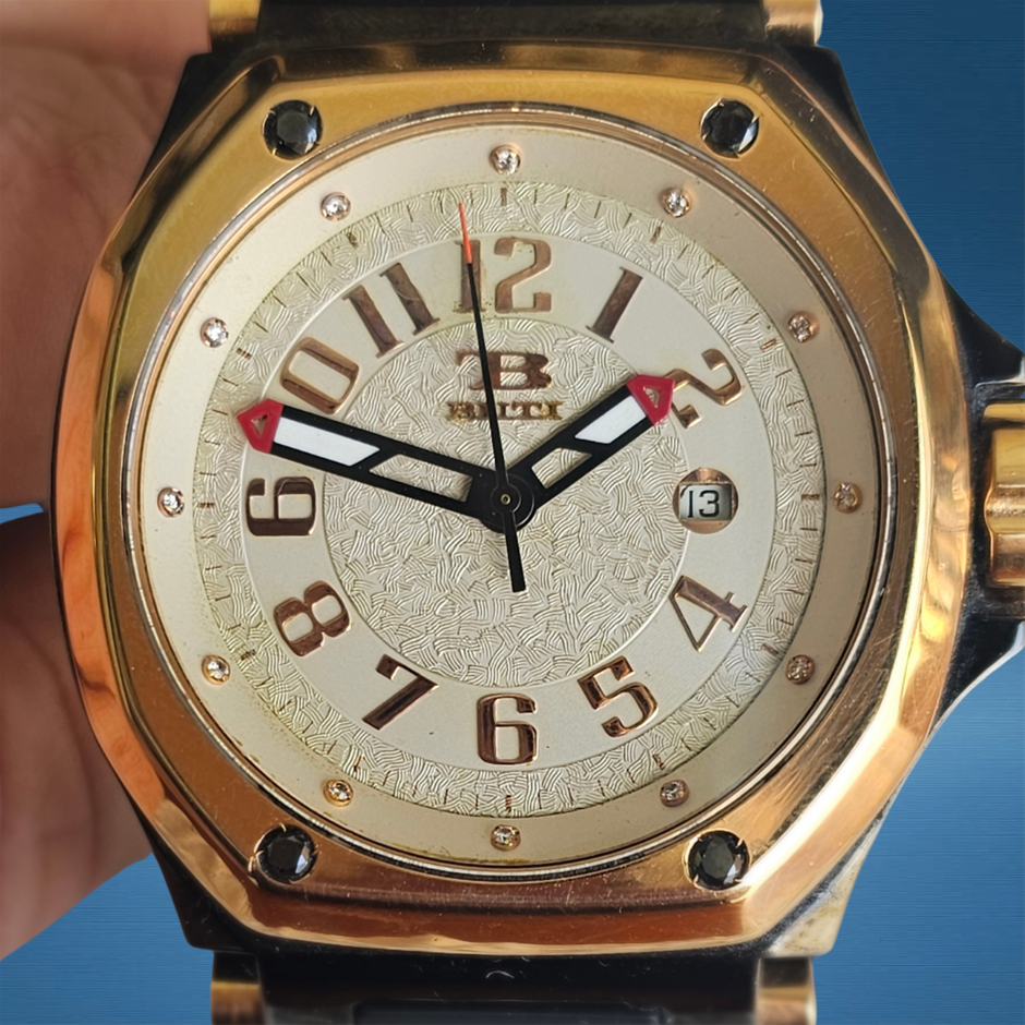 T Buti Solitario 18K Rose Gold BxP & COA