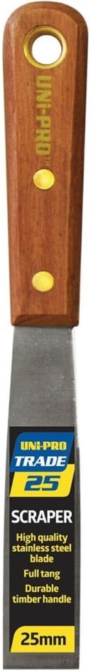 5 x UNI-PRO Paint Scrapers, 25 mm Size.