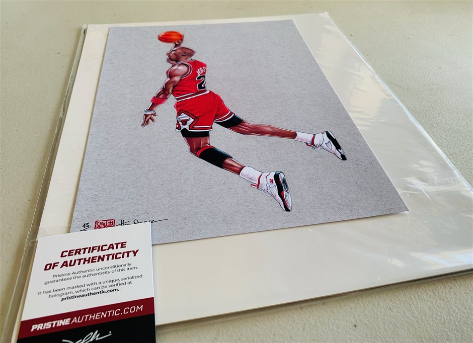 Signed Michael Jordan limited edition memorabilia