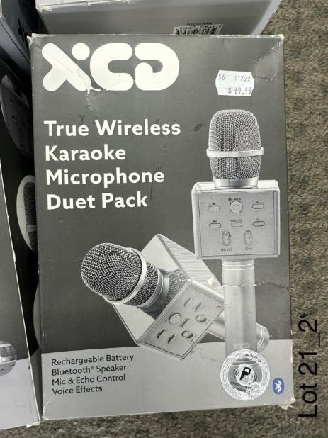 End of Lease Sale: True wireless karaoke Microphone - Duet Pack x4
