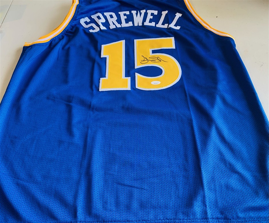 Latrell Sprewell signed Jersey - Golden State Warriors