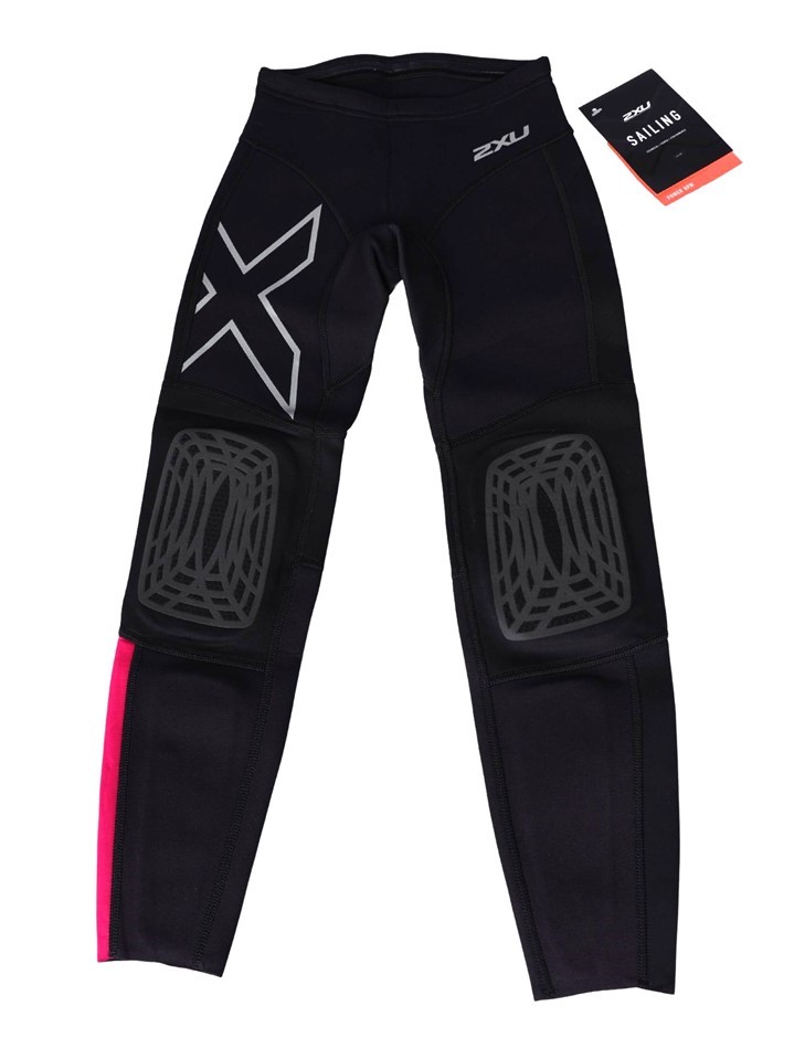 2 x 2XU Youth Neoprene Pants, Size XL, Black/Rose  Buyers Note - Discount F