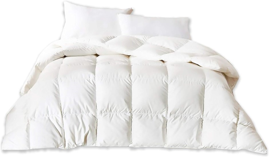 LUXOR 400GSM Microfibre Quilt, King size, 160cm x 210cm, White.