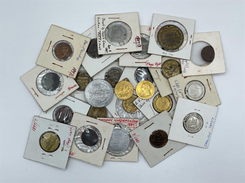 Approx. 25 x Asstd Australian commemorative medalets, c.1800s
