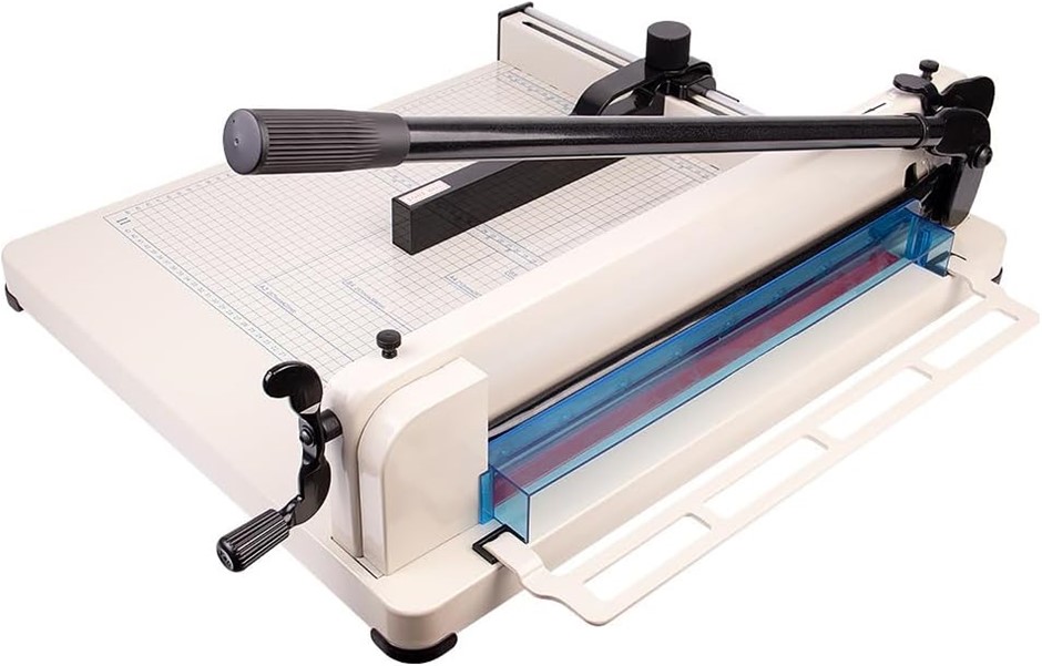 HELANZER Heavy Duty Guillotine Paper Cutter A3 17" 400 Sheet, Double Safety