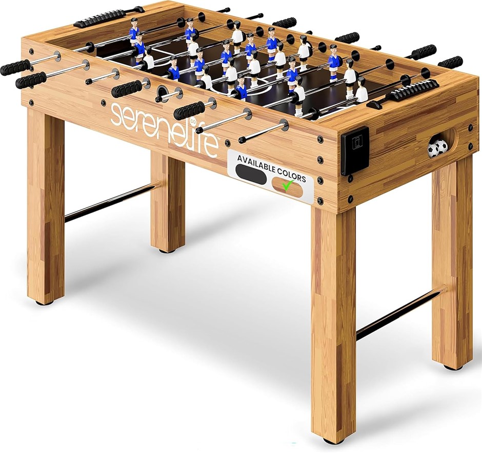 SERENELIFE 48” Foosball Table - Competition Size, Portable Soccer Game for