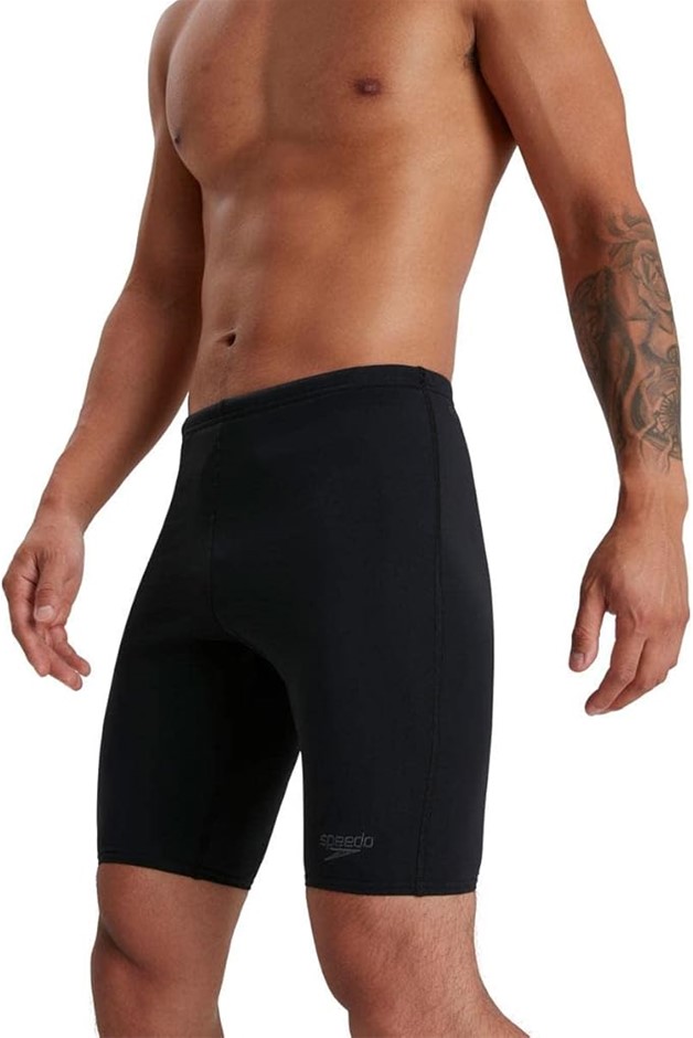 SPEEDO Men's Endurance+ Swim Jammer, Size AU12 / GB32, Black, 8-134470001.