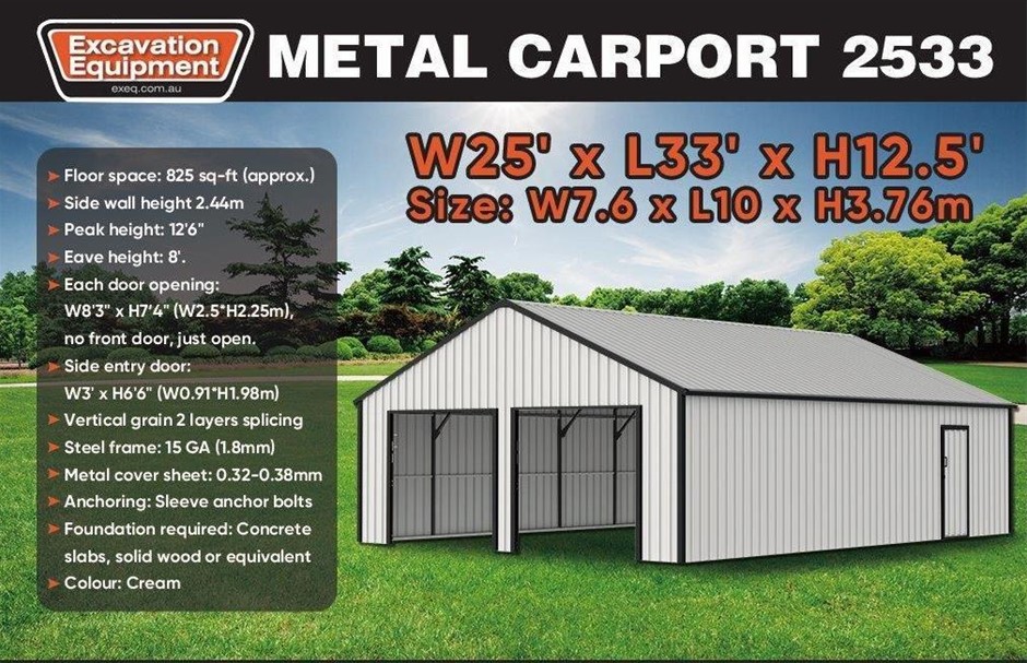 Carports Clearance Sale - Adelaide (Unused)