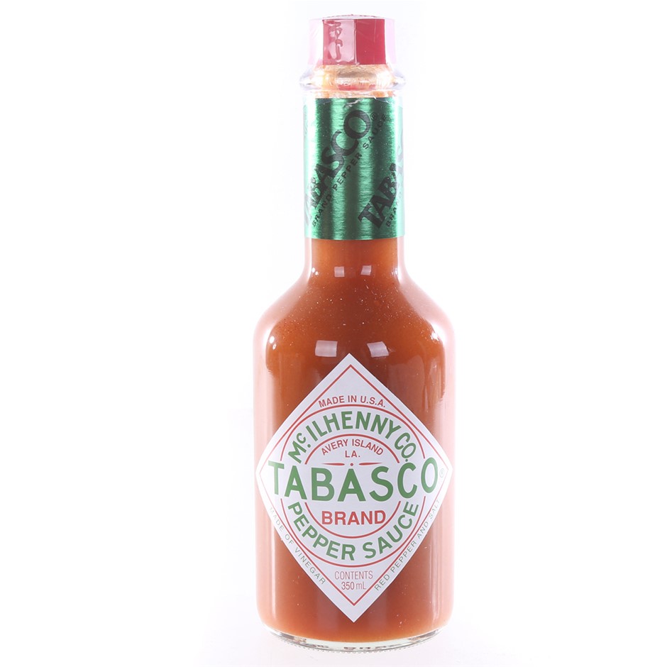 1 x MCILHENNY CO Tabasco Original Flavour Pepper Sauce, 350mL. BB: 11/2028.